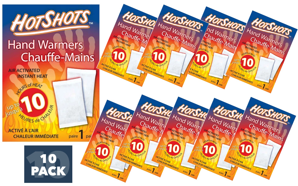 HotShots Hand Warmer - 10 Hour Heat (10 pack)